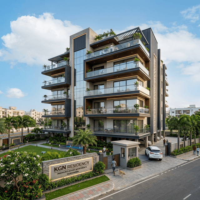 KGN Residency - 2 & 3 BHK Apartments in Bhavanipuram, Vijayawada